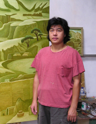 何学升简介,何学升作品展示,国画家何学升
