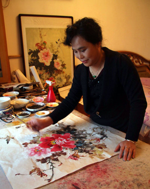 陈荫兰简介,陈荫兰作品展示,国画家陈荫兰