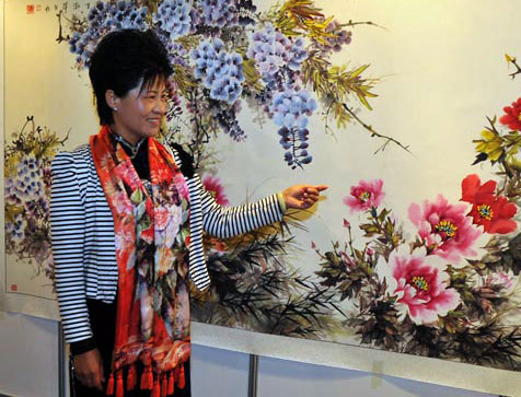 丁淑萍简介,丁淑萍作品展示,国画家丁淑萍