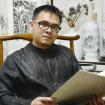 曾子蠢简介,曾子蠢作品展示,国画家曾子蠢